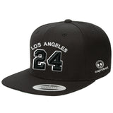 Jersey Number 24 Los Angeles Snapback Hat ( more colors )