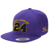 Jersey Number 24 Los Angeles Snapback Hat ( more colors )