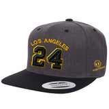 Jersey Number 24 Los Angeles Snapback Hat ( more colors )