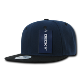 ( More Color ) Blank Plain 6panel 2tone Baseball Hat Round Flat Bill Snapback Cap