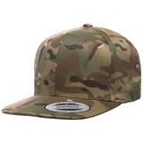 ( More Color ) Yupoong Classic 6089M Camo Flat Bill Blank Baseball Hat Plain Snapback Cap