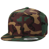 ( More Color ) Yupoong Classic 6089M Camo Flat Bill Blank Baseball Hat Plain Snapback Cap