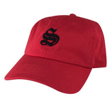 DIY Old English A-Z Letter Custom 3D Embroidery Unstructured Baseball Hat Dad Cap - Black Cotton