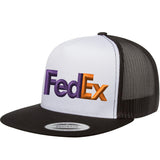 FedEx Flat Bill Trucker Snapback Hats Uniform