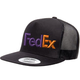FedEx Flat Bill Trucker Snapback Hats Uniform