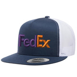 FedEx Flat Bill Trucker Snapback Hats Uniform