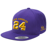 Jersey Number 24 Los Angeles Snapback Hat ( more colors )