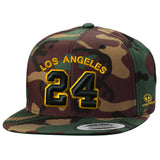 Jersey Number 24 Los Angeles Snapback Hat ( more colors )