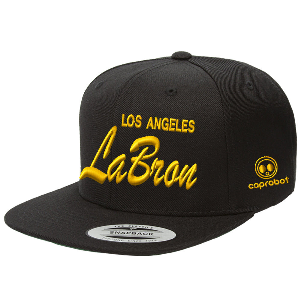 Los Angeles Labron Snapback Hat Custom Embroidered 3D Baseball Cap ...