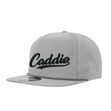 Caddie Script Perforated Golf Hats UPF50+ Adjustable Rope Snapback Cap