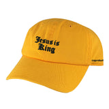 Jesus is King Relax Dad Hats