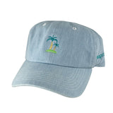Summer Life Palm Tree Cotton Dad Hat