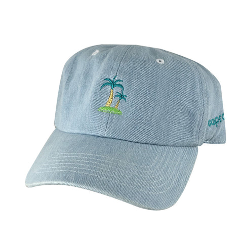 Summer Life Palm Tree Cotton Dad Hat