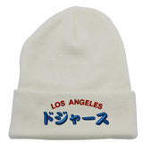 Los Angeles Baseball LA Kanji Long Cuffed Beanie Winter Hats ( More Colors )