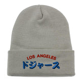 Los Angeles Baseball LA Kanji Long Cuffed Beanie Winter Hats ( More Colors )