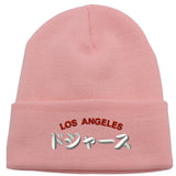 Los Angeles Baseball LA Kanji Long Cuffed Beanie Winter Hats ( More Colors )