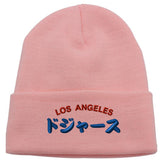 Los Angeles Baseball LA Kanji Long Cuffed Beanie Winter Hats ( More Colors )