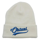 Shohei Ohtani Sharktail Script Long Cuffed Beanie Winter Hats ( More Colors )