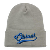 Shohei Ohtani Sharktail Script Long Cuffed Beanie Winter Hats ( More Colors )