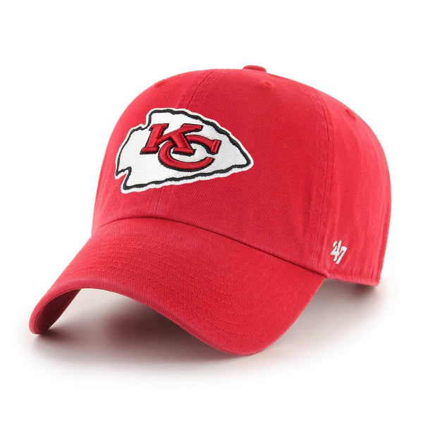 NFL Kansas City Chiefs ('47 Brand) Clean Up Gray Dad Hat - The ICT  University