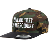 Custom Embroidered Hat Yupoong Multicam Personalized Embroidery Snapback Caps