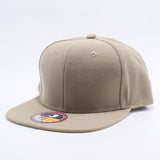 ( More Choice ) Men Women Solid Color Semi Square Flat Bill Plain Baseball Cap Blank Snapback Hat
