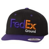 Fedex Ground Flat Bill Snapback Hats Uniform