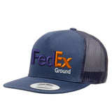 Fedex Ground Flat Bill Trucker Snapback Hats Uniform