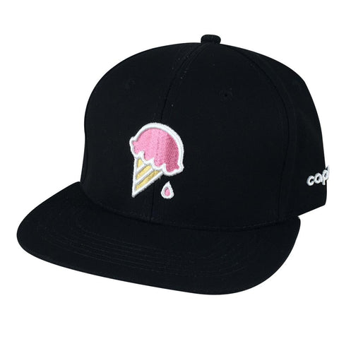 3D Puff Ice Cream Cone Snapback Hat ( more colors )