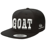 3D Embroidered GOAT Snapback Hats Black ( more colors )