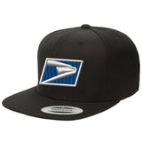 Custom Embroidered USPS Flat Bill Snapback Hats Uniform Navy Blue
