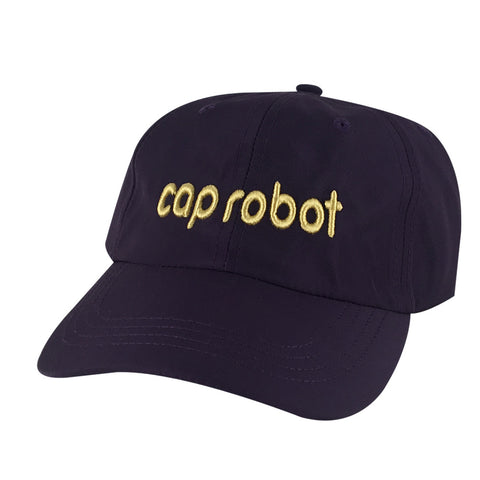 CapRobot Neon Sign Nylon Gold Adjustable Hat Dad Cap - Purple