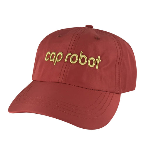 CapRobot Neon Sign Nylon Gold Adjustable Hat Dad Cap - Orange
