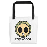 Caprobot Digi Camo Face Logo Tote bag