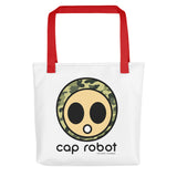 Caprobot Digi Camo Face Logo Tote bag